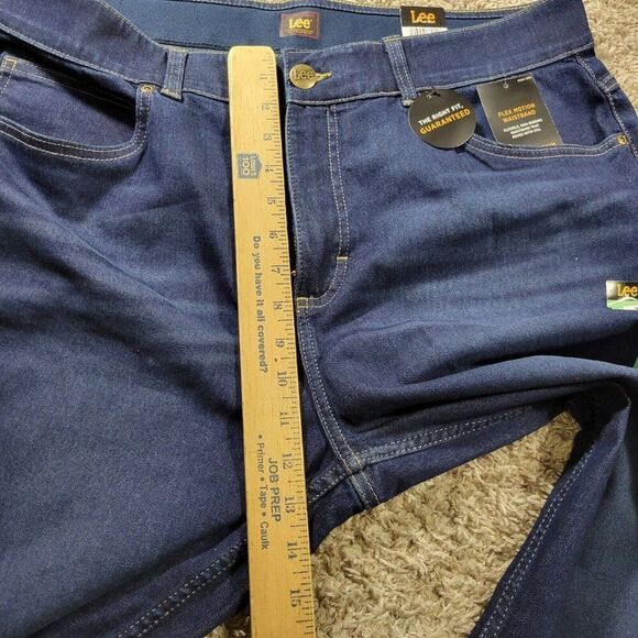 Lee Jeans Womens 18W Skinny Leg Dark Wash Stretch Denim Tags - Picture 4 of 8